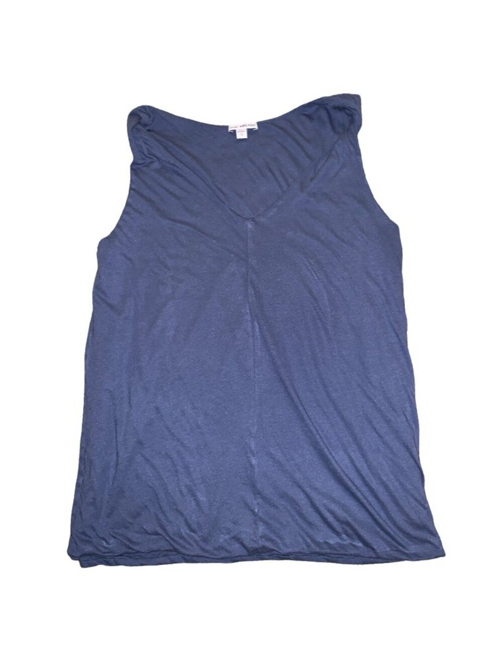James Perse Tank Top Size 3 Womens Blue Shirt Sleeveless Supima Cotton And Modal